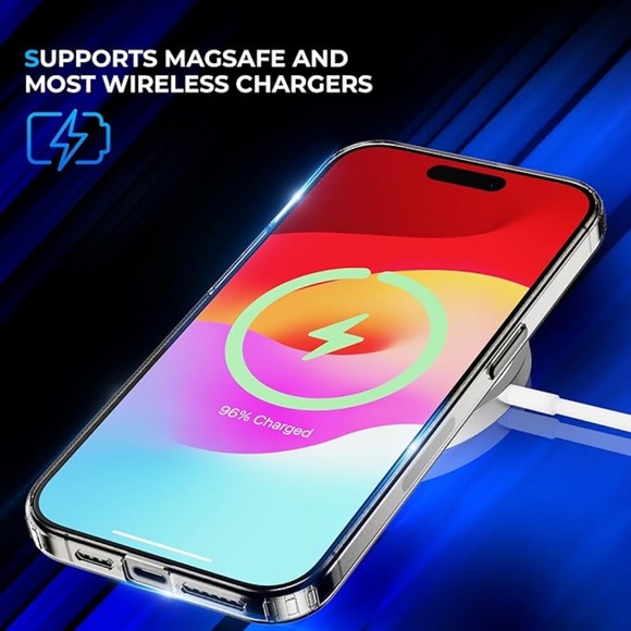 New iPhone 15 Pro Max Case Clear Non-Yellowing Drop Protection Non-Slip Case - Picture 4 of 6